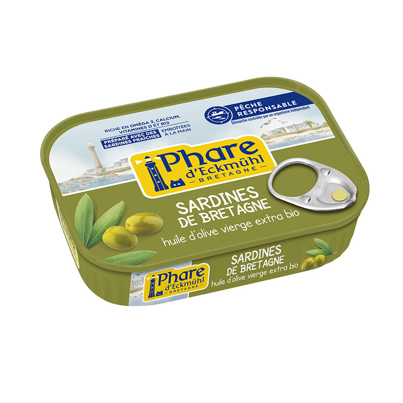 Sardines à l'huile d'olive bio – Phare d'Eckmühl