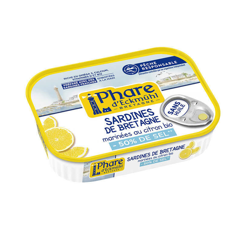 Sardines marinade au Citron Bio – Phare d'Eckmühl