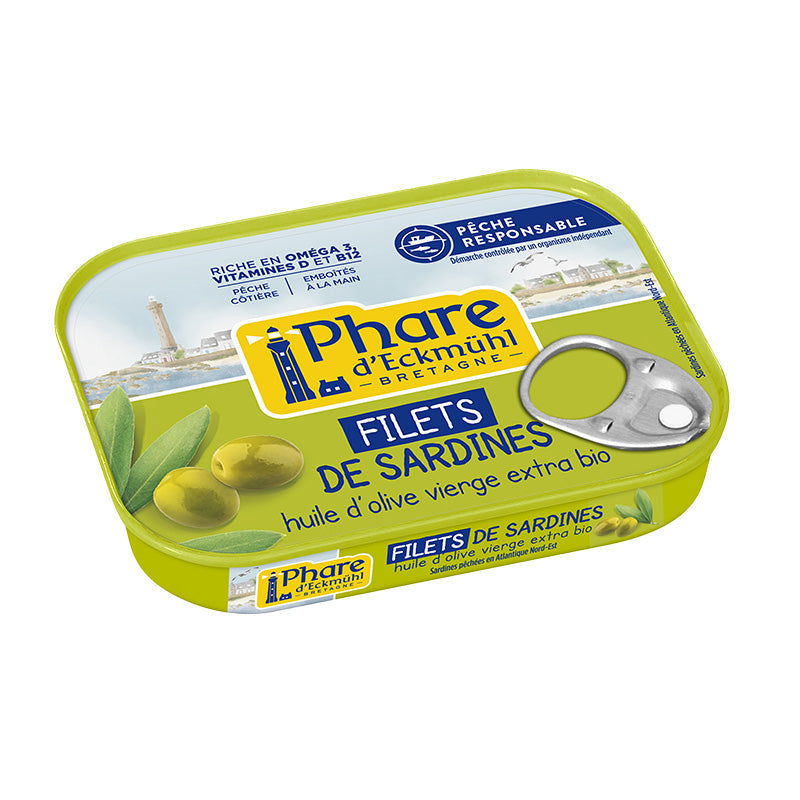 Filets de Sardines à l'Huile d'Olive Bio – Phare d'Eckmühl