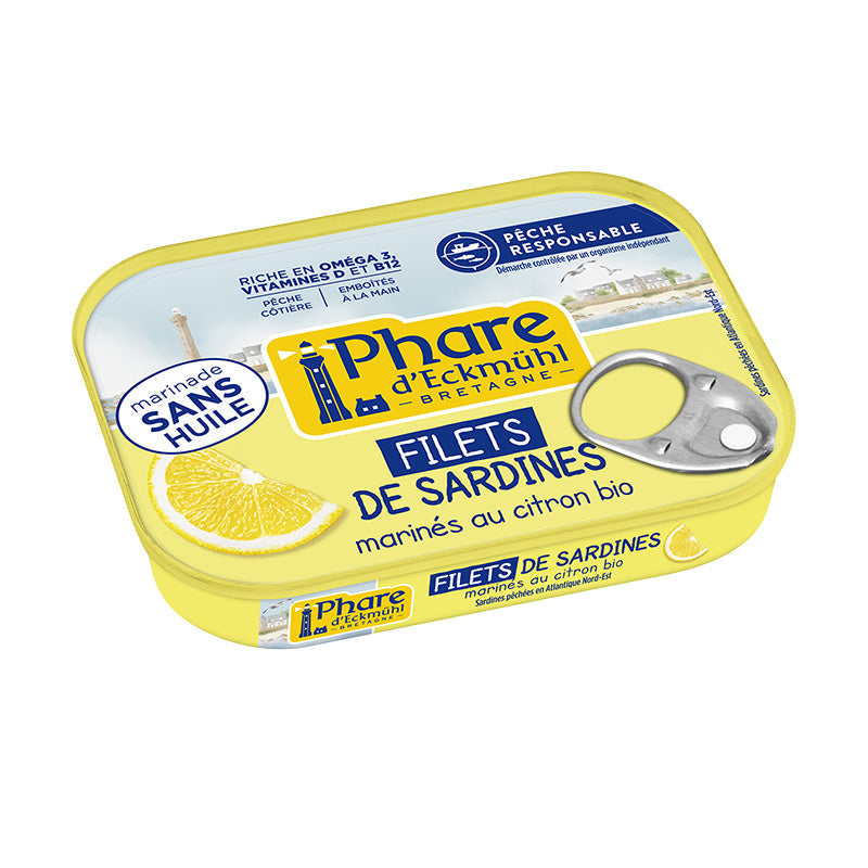 Filets de Sardines Marinés au Citron Bio – Phare d'Eckmühl