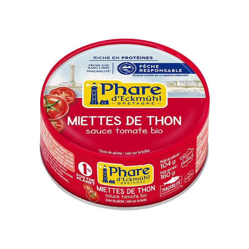 Miettes de Thon à la Tomate Bio – Phare d'Eckmühl