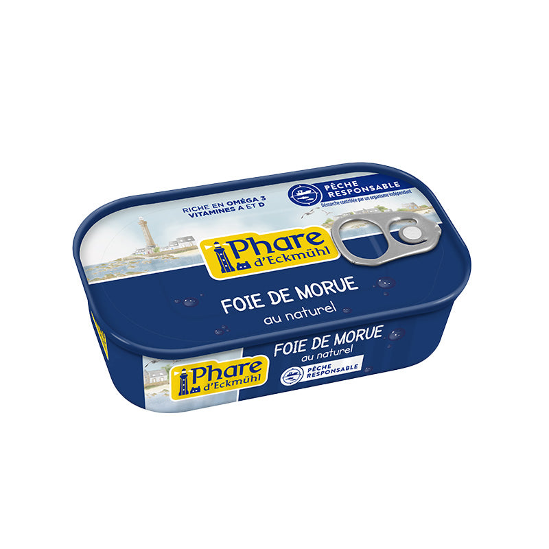 Foie de Morue au Naturel de 121 g de Phare d'Eckmühl