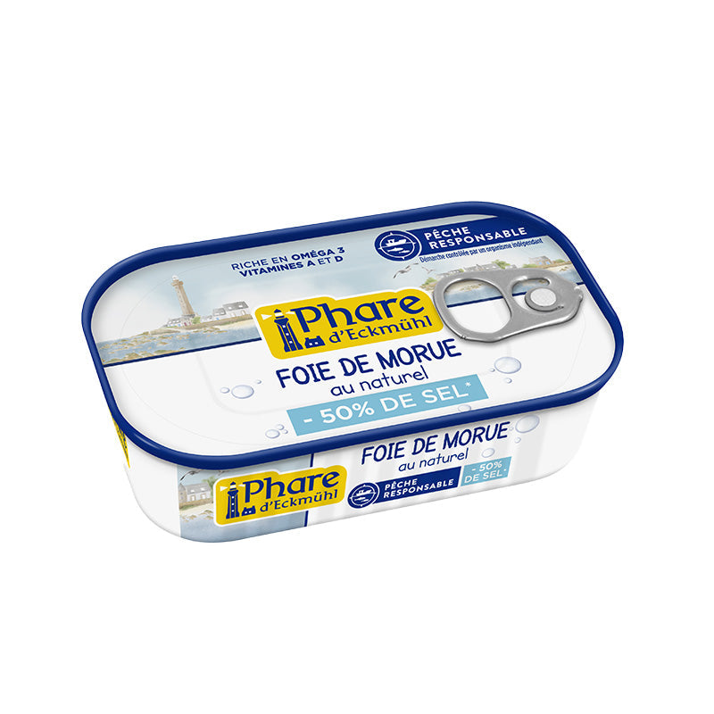 Foie de Morue Nature -50% de Sel – Phare d'Eckmühl