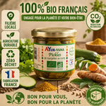 Pickles de courgettes au curry AYur-vana bio français avec ingrédients naturels et certifications éco-responsables