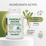 Pissenlit Racine bio en gélules 270mg, complément alimentaire certifié agriculture biologique