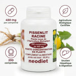 Pissenlit racine Vital Osmose 450 mg comprimés bio soutien hépatique digestion