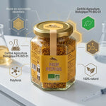 Pot de pollen bio Abeille Forestière certifié AB, riche en nutriments essentiels, 100% naturel polyfloral