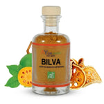 Poudre de fruits de Bilva bio vegan Ayurvana en flacon verre avec bouchon liège