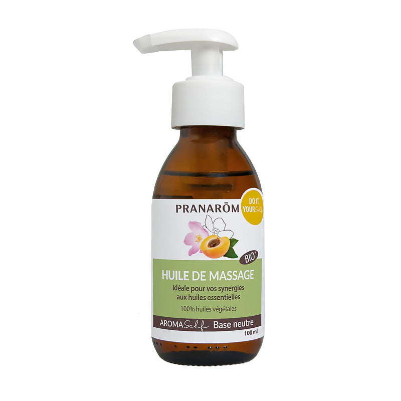 Huile de massage neutre bio et vegan - Pranarom