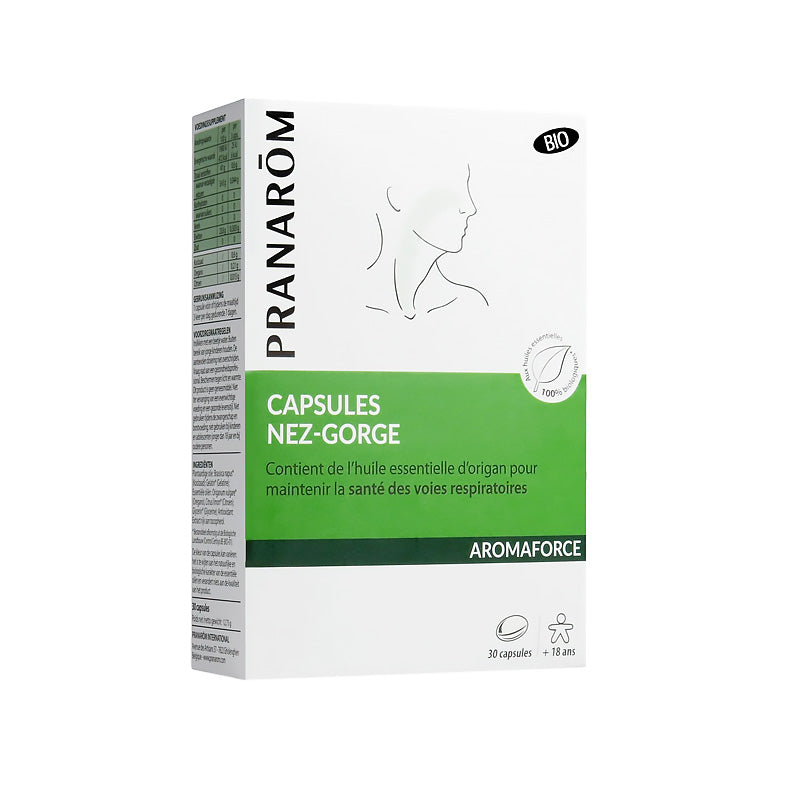 Capsules nez-gorge bio en capsules - Pranarom