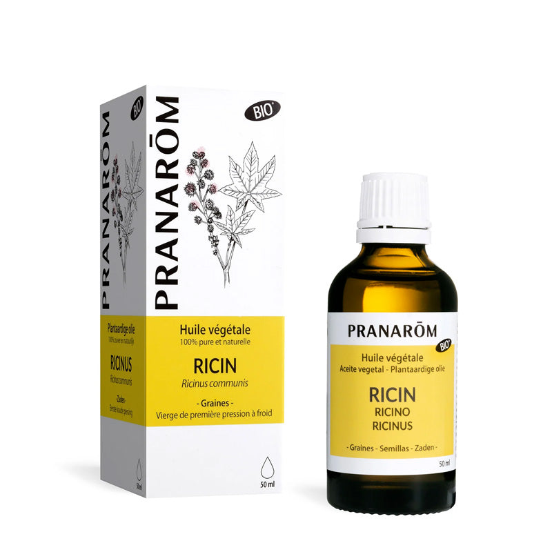 Huile végétale bio de ricin de 50 ml de Pranarom
