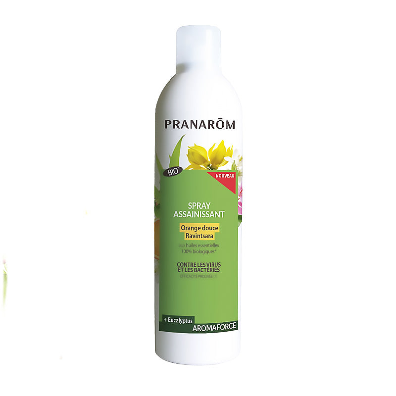 Spray assainissant Orange Douce-Ravintsara Bio de 150 ml de Pranarom