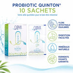 Probiotiques Quinton 10 sachets avec bénéfices : flore intestinale, digestion, minéraux naturels