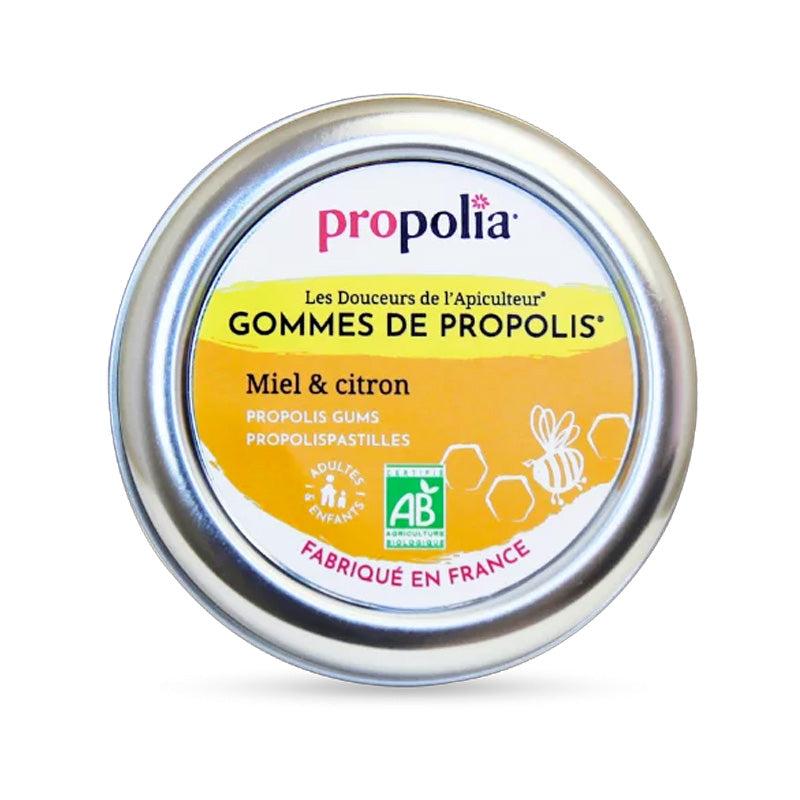 Gommes de Propolis, Miel & Citron Bio – Propolia