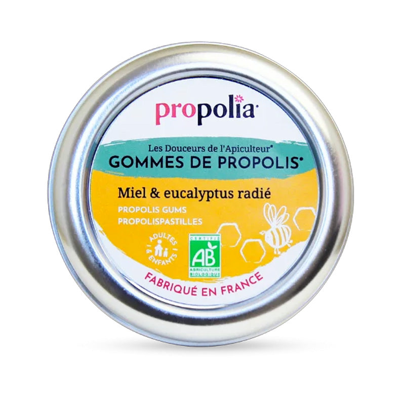 Gommes de Propolis, Miel & Eucalyptus Radié Bio - Propolia