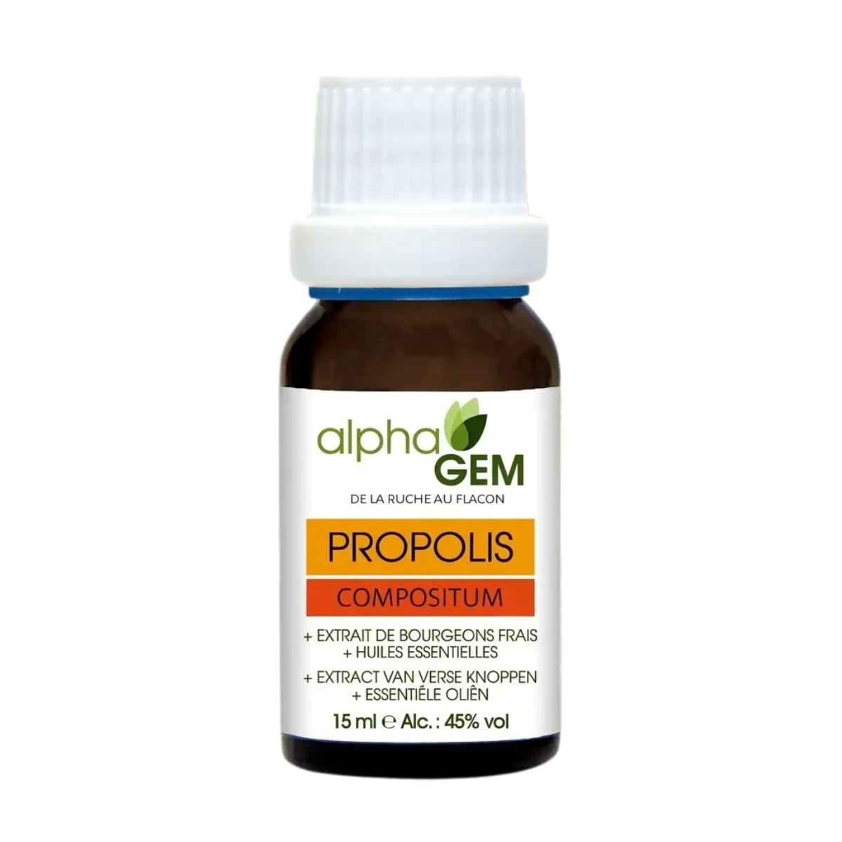 Propolis Compositum Bio Alphagem flacon verre 15ml - produit naturel bio