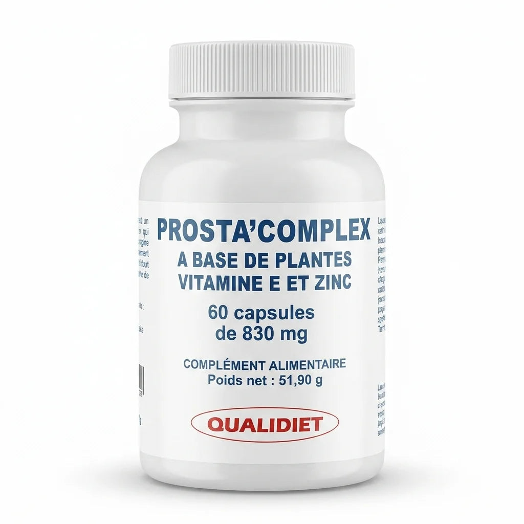 Prosta'Complex en capsules 830mg - Flacon Qualidiet supplément prostate