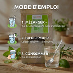 Psyllium Blond Bio packaging avec mode d'emploi et dosage recommandé en 3 étapes