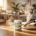 Purificateur aspirateur Etamine du Lys diffusant un brouillard aromatique dans un salon lumineux