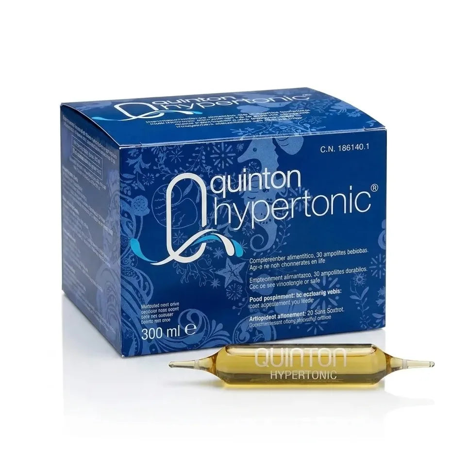 Quinton Hypertonic 30 ampoules - Complément marin hypertonique en boîte