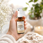 Spray Remède d'Urgence Bio Auraflor en utilisation pour soulagement du stress naturel