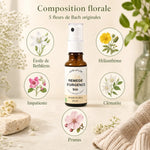 Spray Remède d'Urgence Bio Auraflor avec ses 5 fleurs de Bach : Étoile de Bethléem, Hélianthème, Impatiente