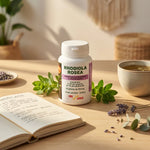 Rhodiola Rosea Vital Osmose - gélules énergie et clarté mentale sur bureau wellness