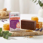 Savon actif Propolia Propolis Miel Karité sur pierre naturelle ambiance spa
