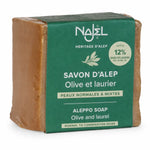 Savon d'Alep Najel 12% HBL 200g à l'huile d'olive et de laurier