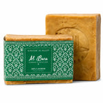 Savon d'Alep 20% Laurier Al Bara 200g barre dorée avec étiquette verte
