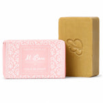 Savon d'Alep Al Bara Fleur de coton avec boîte rose et barre dorée