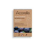 Savon gommant solide vegan bio Acorelle dans son emballage kraft sur fond blanc