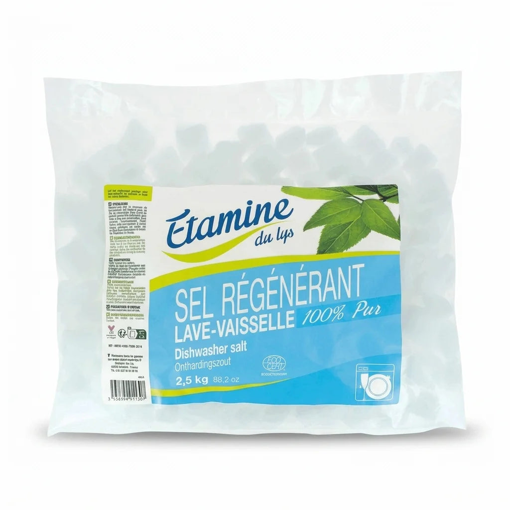 Sel régénérant pastilles Lave-Vaisselle Etamine du Lys sachet blanc et bleu