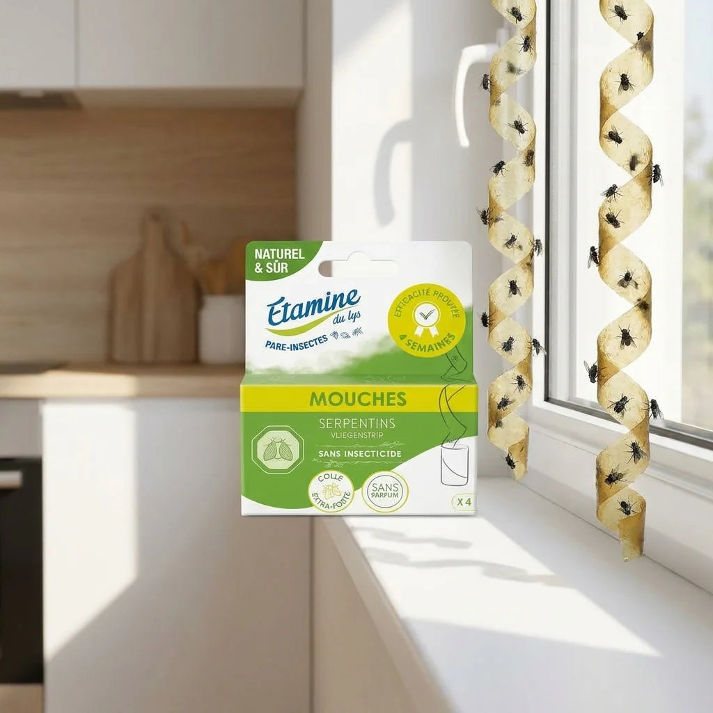 Serpentins attrape-mouches Etamine du Lys en cuisine, solution naturelle efficace contre les insectes