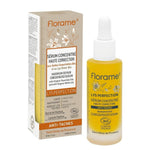 Sérum anti-âge bio Florame Lys Perfection en flacon verre et boîte beige