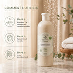 Shampoing bio Argile & Eau Thermale cheveux normaux - bouteille 500ml avec guide d'utilisation