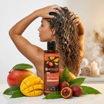 Shampoing démêlant boucles bio 2en1 anti-frisottis application cheveux mouillés