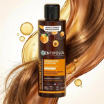 Shampoing nutrition bio Centifolia à l'abricot et céramides pour cheveux nourris et brillants