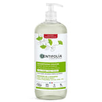 Shampooing-douche 3 en 1 bio Centifolia avec étiquette verte sur fond blanc