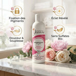 Shampooing bio Couleurs de Jeanne fixateur d'éclat 230ml avec bénéfices : fixation pigments, douceur, sans sulfates