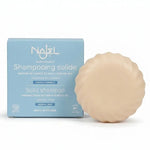Shampooing solide bio Najel en barre circulaire beige, certifié naturel et écologique