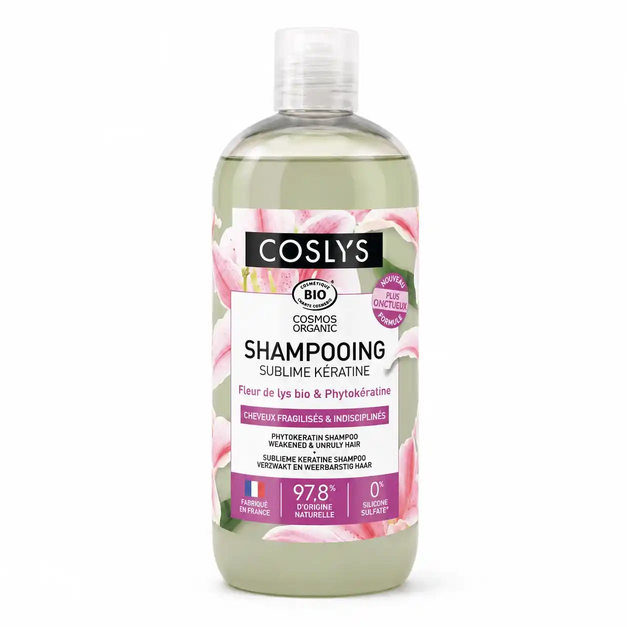 Shampooing Sublime Kératine certifié bio – 500 ml – Coslys