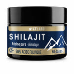Shilajit résine pure 70% acide fulvique 30g LT Labo en pot verre bleu marine