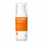 SILACHOC Gel flacon avec pompe doseuse blanche et étiquette orange sur fond blanc

