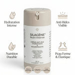 SILAGENE® Nutri-Intense flacon avec bénéfices hydratation, anti-rides, nutrition et fermeté