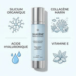 SILAGENE® Restructurant flacon avec ingrédients actifs : silicium organique, collagène marin, acide hyaluronique et vitamine E