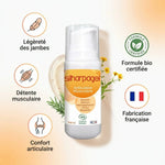 Silharpagel Certifié Bio flacon 100ml avec pictogrammes légèreté jambes, détente musculaire, confort articulaire