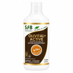 Bouteille Olivital+ Silicium actif SFB 1L sur fond blanc, boisson santé