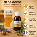 Sirop Propolia Propolis Miel Citron - Gorge, cordes vocales, plantes respiratoires naturelles