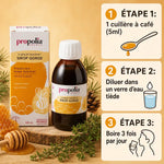 Sirop Propolia Propolis Miel Citron avec posologie et ingrédients naturels